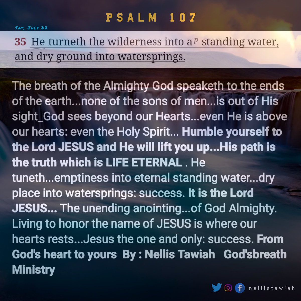 NellisTawiah's tweet photo. *It is the Lord JESUS...*

#jesus #inspiration #motivation #dailyinspiration #ITISJESUS #nellistawiah #jesusislord #justbelieve https://t.co/o5Patus8hM