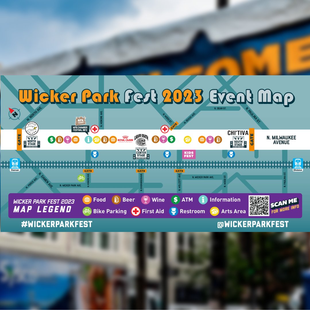 The lay of the land 📍🗺️

Look for scannable maps throughout the festival footprint. #wickerparkfest