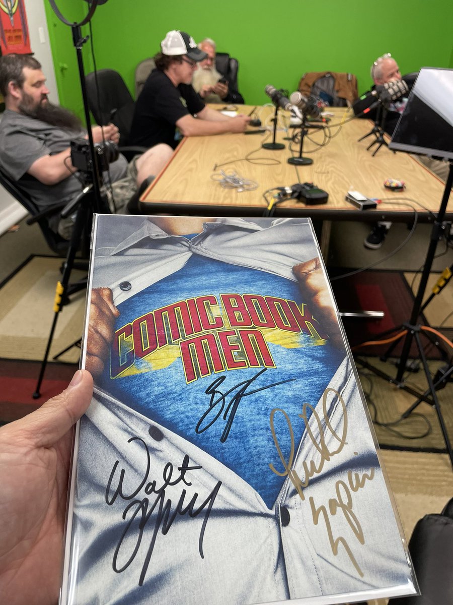 I have a very limited number of these with me today at table 21 in the Sails Pavilion at SDCC today. Signed by all 4 of us. I’ll be there from 2:30-7pm!!