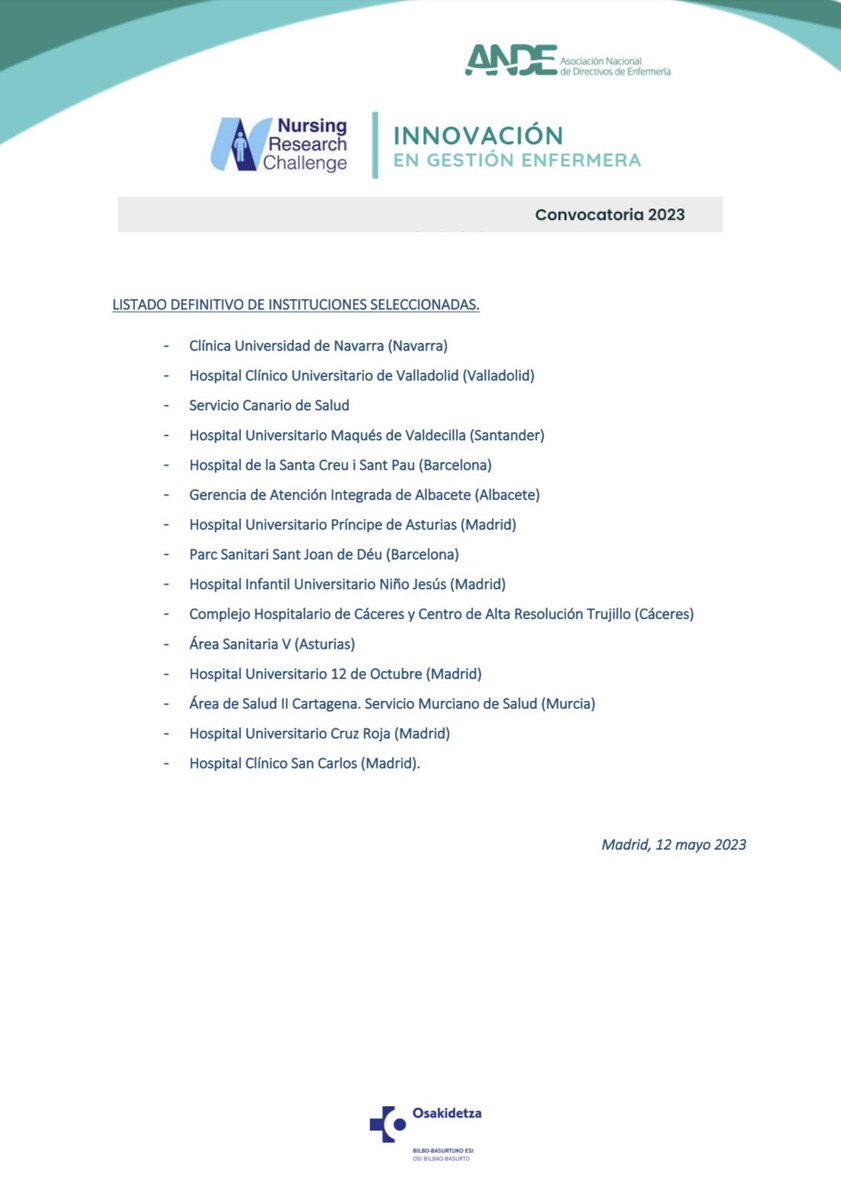 ANDE Directivos Enfermería tweet media