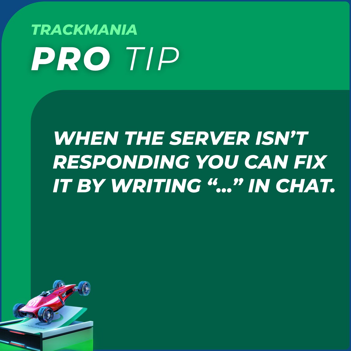 TMProTips's tweet image. …

Follow for more professional Trackmania tips to improve your driving skills and get easy author times!

#trackmania #skill #racing #game #videogame #gamer #gaming  #playstation #xbox