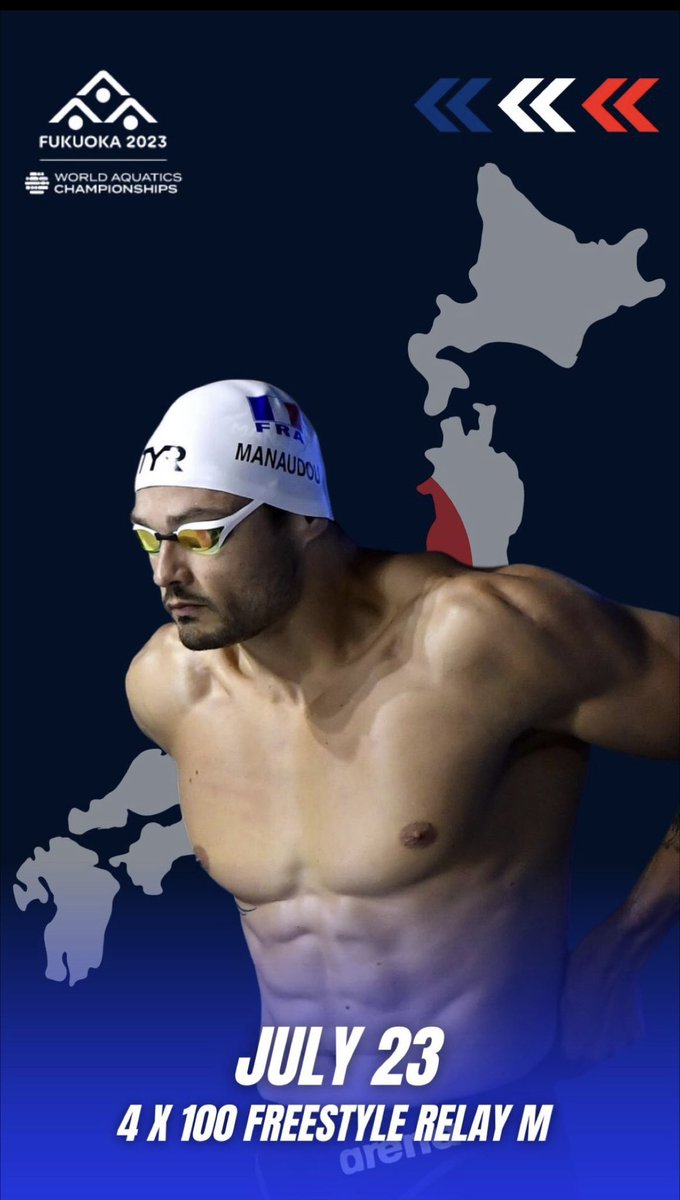 CNAntibes's tweet image. 🚨🚨🚨👉J-1! Demain @FlorentManaudou 😍commence le championnat du monde de natation au Japon par un relais 4X100m. 
💪Allez champion! Allez la France🇫🇷
Tout le CNAntibes est avec toi 🙏
#enavantpourparis #elitecna #allezlafrance #antibes