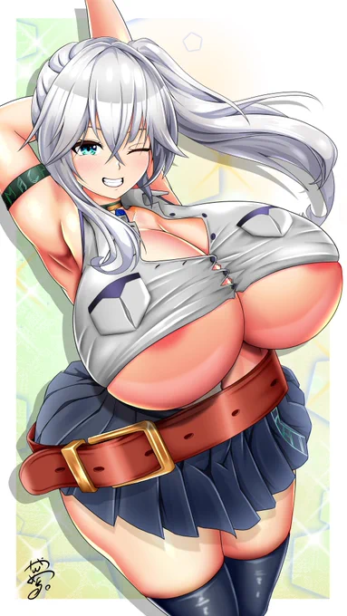 【Skeb】 レダ様オリジナルキャラクター(/オリジナルキャラクター「Machia」 リクエストありがとうございましたっ!!!! むちむちパツパツを目指しました!