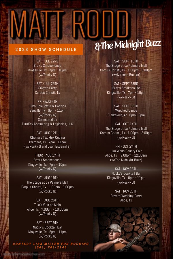 👇🏼 TONIGHT IN KINGSVILLE, TX 👇🏼