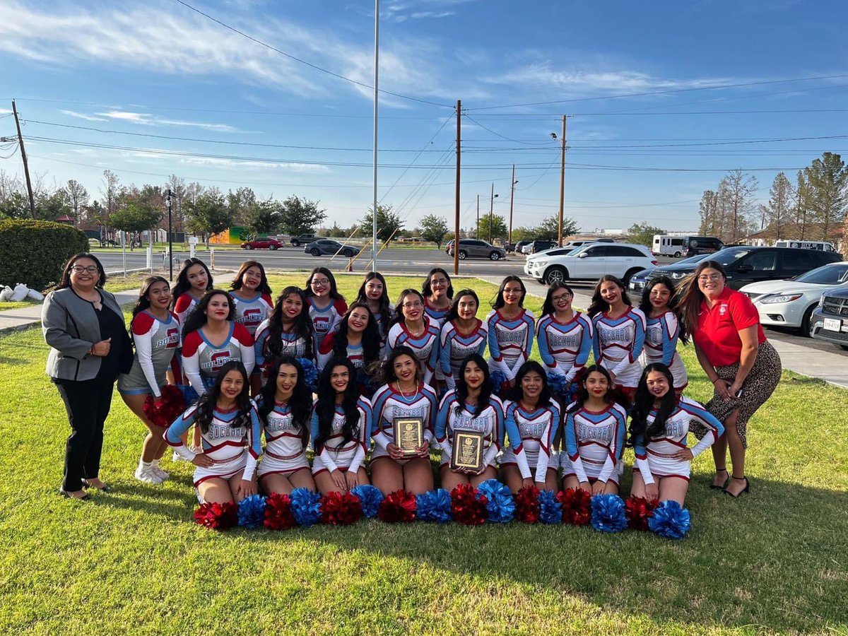 Congratulations to the Socorro Varsity and Junior Varsity cheerleading squads for the recognitions they received for overall sportsmanship, top high school, and best overall team at this year’s UTEP Cheer Camp!