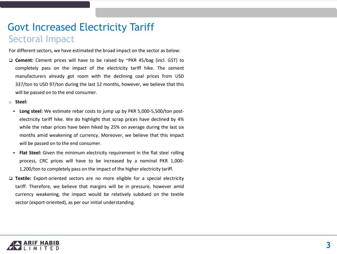 ArifHabibLtd's tweet photo. Govt Increased Electricity Tariff

Full Report
https://t.co/1pSfObwUNh

@MoWP15
#NEPRA #PowerGeneration #Pakistan #Economy #AHL https://t.co/Ap1UA8LP3v