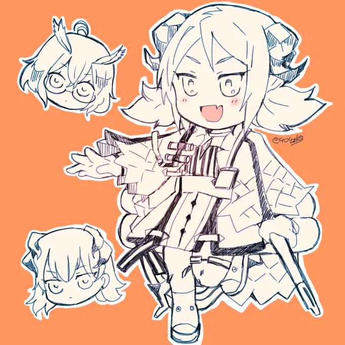 イフリータちゃんHPB  #アークナイツ版深夜の真剣お絵かき60分一本勝負