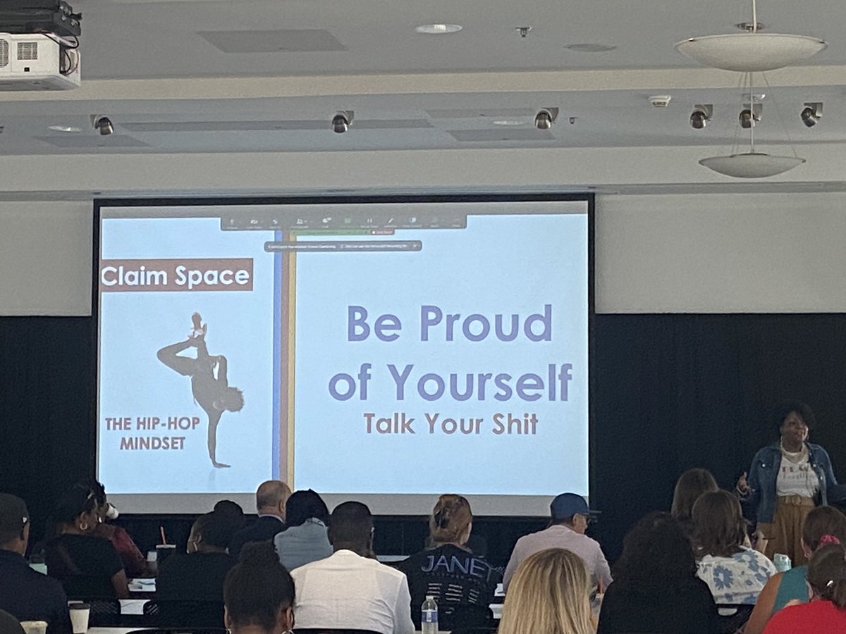 Starting day 2 of TBH conference with <a href="/DrTobyJenkins/">Toby Jenkins</a> &amp; The Hip Hop Mindset @DrLaGarrettKing @queendomteachin <a href="/UBGSE/">UBuffalo GSE | Education</a> <a href="/UBGSELAI/">UB GSE LAI</a> #teachBlackhistory #HipHop50