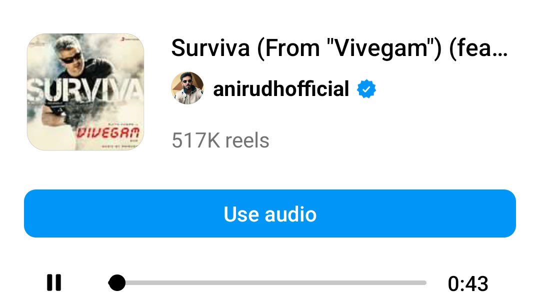 CinemaMeterOff's tweet photo. Top 10 of max #InstaReels for Kollywood music has been madeโก๏ธ
#TheeThalapathy - 806k
#ArabicKuthu - 591k
#Surviva - 517k
#VaaVaathi - 508k
#NeeSingamDan - 484k
#MeghamKarukatha - 447k
#NaanNaan (Mahaan) - 441k
#LifeOfRam - 438k
#RolexTheme - 424k
#JDIntro - 373k https://t.co/nwnPPL0jDL
