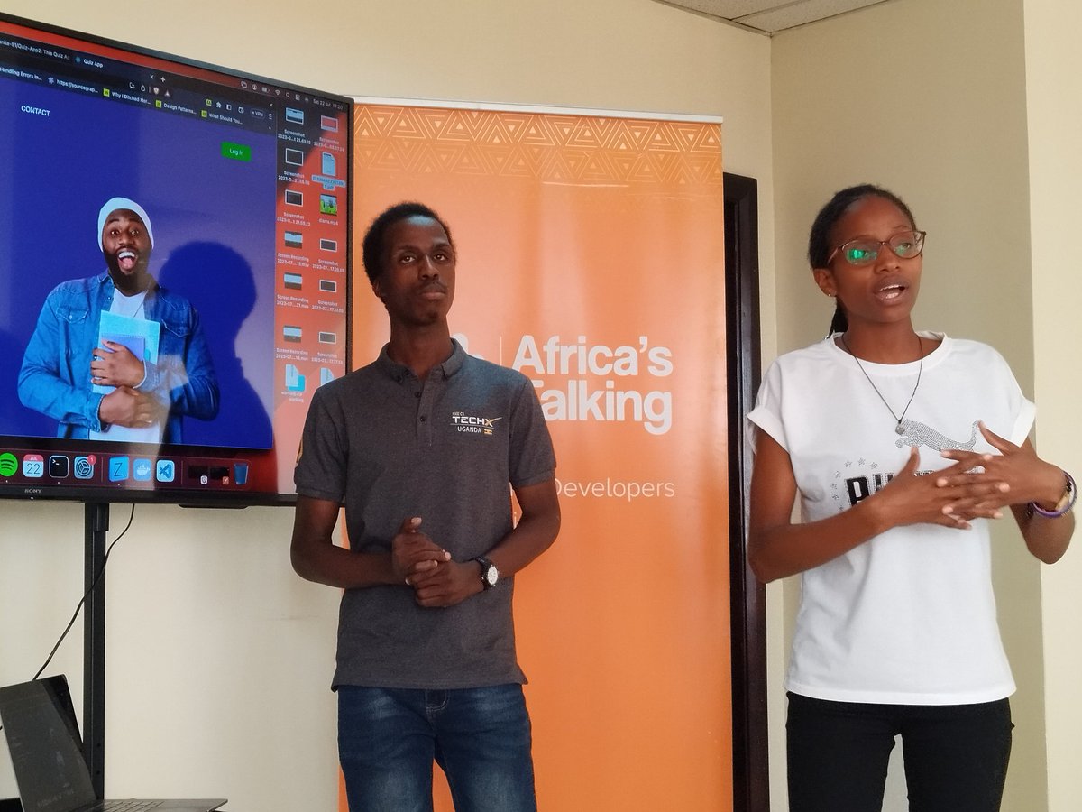 oquidave's tweet photo. Team TechGeeks presents a solution that motivates students into learning by rewarding learners with Airtime when they finish a Quiz. #ATDevsUG #BuildWithAT https://t.co/rgcuZ4mbxV