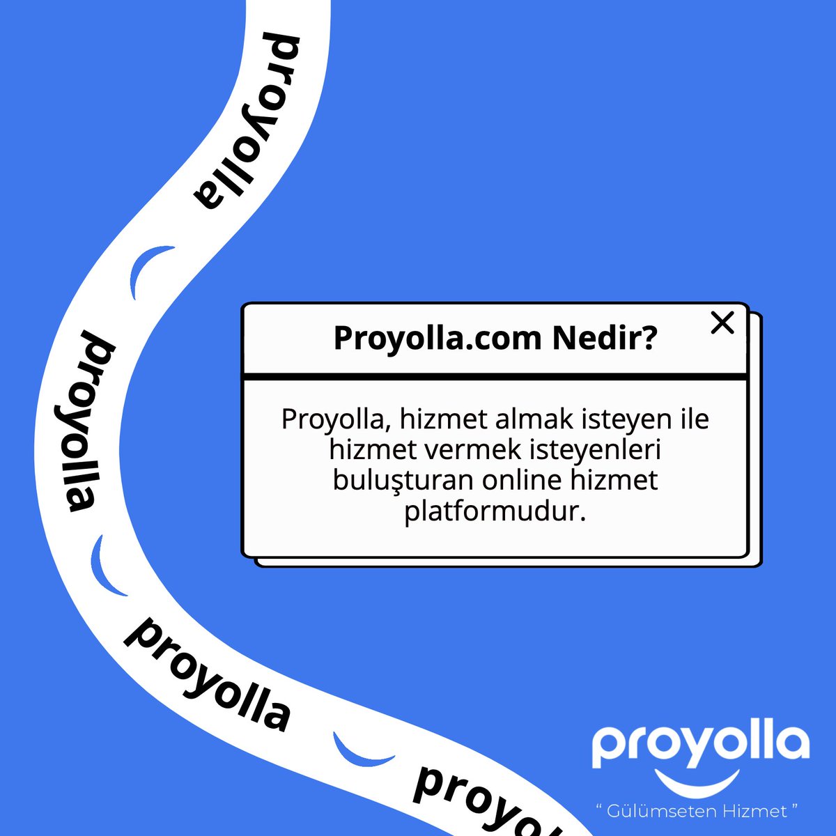 Proyolla.com Nedir?

Proyolla, hizmet almak isteyen ile hizmet vermek isteyenleri buluşturan online hizmet platformudur.

#proyolla #proyollanedir #hizmetAl #hizmetVer #Türkiye