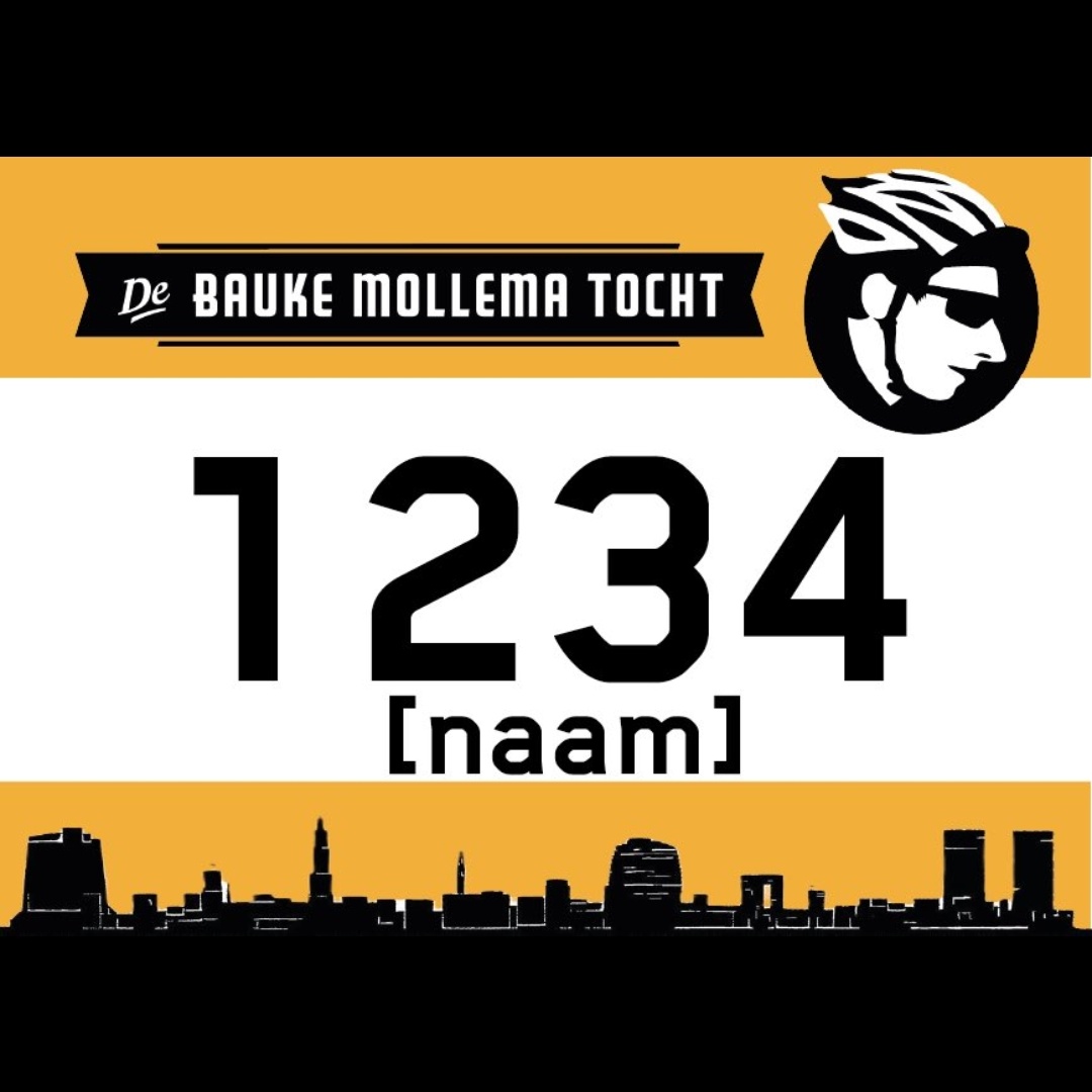 5/8 de Bauke <a href="/MollemaTocht/">Bauke Mollema Tocht</a>! Zet deze leuke 🚲uitdaging door't Groninger landschap in je agenda🗓
Natuurlijk is <a href="/BaukeMollema/">Bauke Mollema</a> er zelf! Naast 90 of 150km fietsen is er op Drafbaan Stadspark 't #Fietsfestival. 
Schrijf nu in,dan fiets jij straks met dit gepersonaliseerd stuurbord⤵️