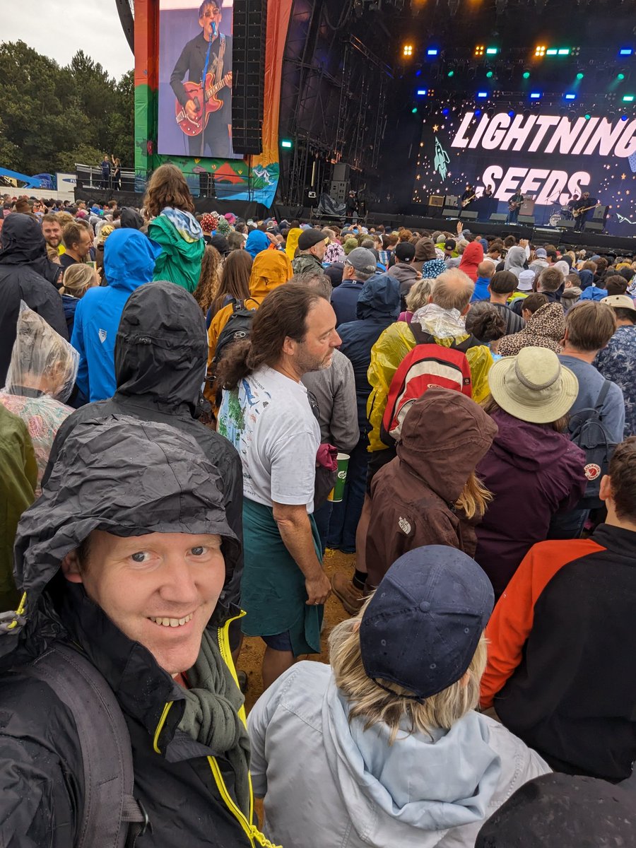 'Here  comes the sunshine' - oh the irony as the heavens open #lightningseeds #LatitudeFestival