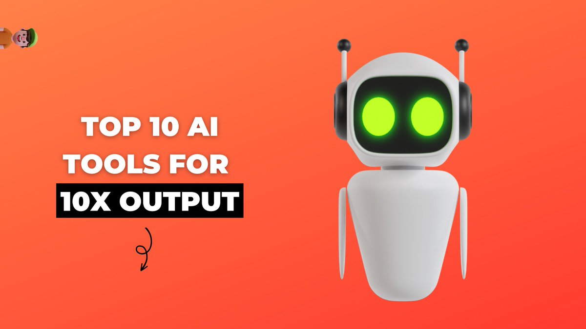ChatGPT is great but it isn't enough.

10 state-of-the-art AI tools for 10x output ⬇️

Don't just bookmark this thread, use them today.