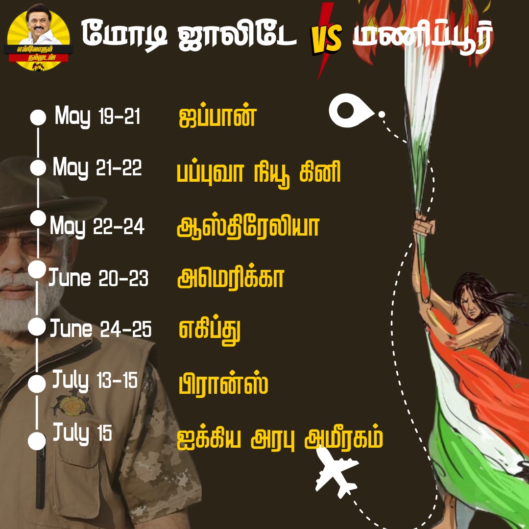 Jokinjpaul's tweet photo. நாடு பற்றி எரியும் போது பேரரசர் மோடியின் உல்லாச உலா
#ManipurBurning #ManipurViolence 
#ModiDisasterForIndia https://t.co/8ZnHuJqP8N