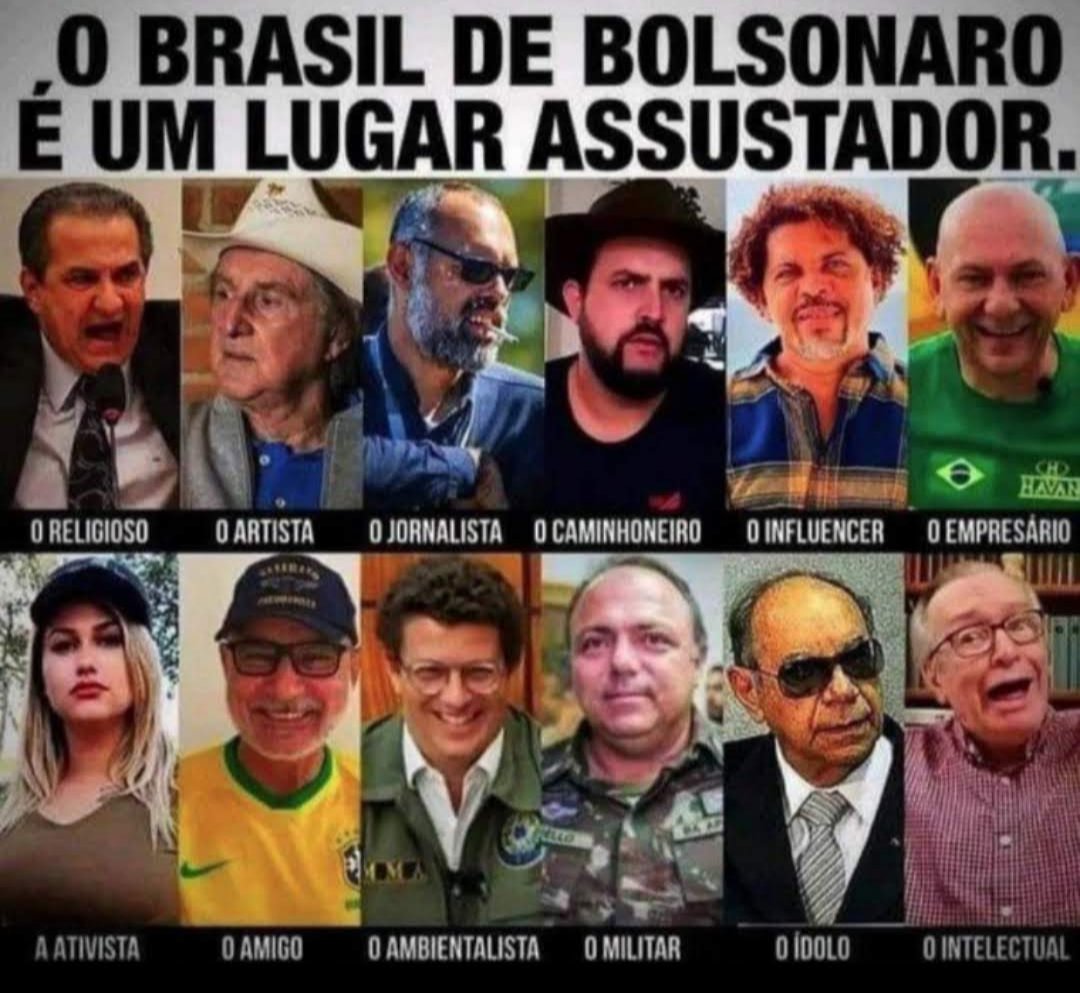 FSmoraloficial's tweet photo. @Flavia92265939 @GayerGus Onde passam, levam desgraça
Dor , ódio, violência, escravidão, tortura, opressão, tristeza.
Isso é Bolsonaro e sua turma.
#BolsonaroInelegivel 
#ForaBolsonaroGenocida https://t.co/N6xagaJgk5