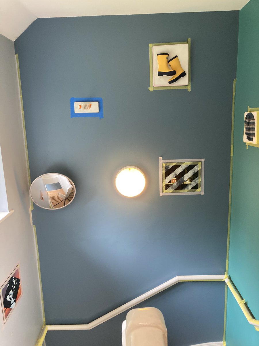 TextArtist's tweet photo. What an amazing week working with @Hospital_Rooms and their incredible producers/curators 17 fossils from the future and 10 images created, fabricated and installed. #MentalHealth #ClimateCrisis #Installation #Jesmonite #NauticalFlags #Communication #Codification #BestPractice https://t.co/ClGtDmRTRD