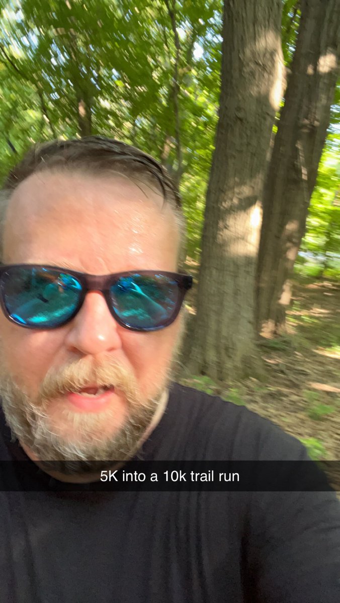 Jtol9's tweet photo. 10k trail run/walk completed. Goal was sub 15 minute miles and sub 90 minute total. I was able to do both. @fit_leaders @ris_principal https://t.co/dGfZAb695b