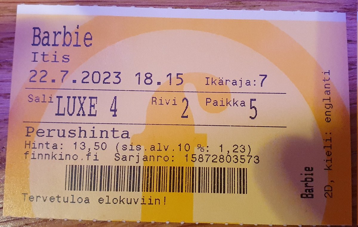 Sith_Fisto's tweet photo. Barbenheimer, osa 1.

Osa 2 vasta ensi viikolla kun sitä ei alunperin ollut tarkoitus lähteä katsomaan 😁 https://t.co/SV1djJFZih