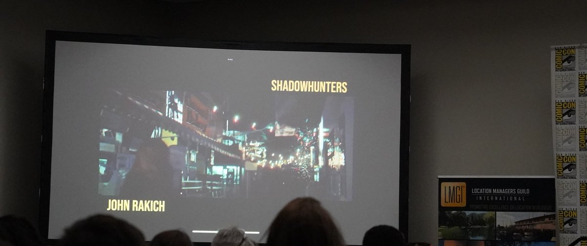 Kudos to <a href="/johnrakich/">John Rakich</a> for another amazing "Hollywood Location Scouts" panel at #SDCC and including #Shadowhunters 👏 🥹