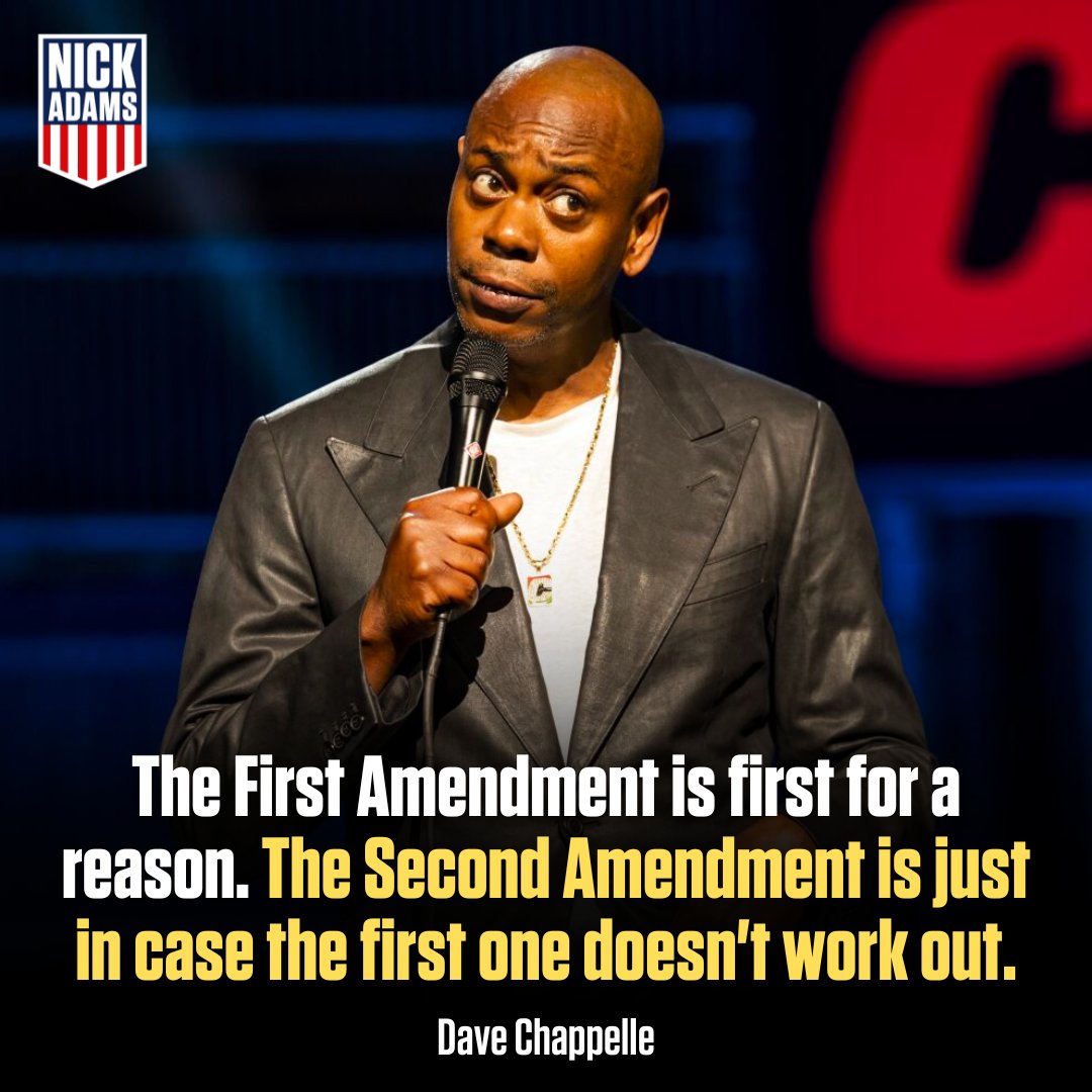 RT @NickAdamsinUSA: We need more celebrities like Dave Chappelle! https://t.co/we0bAicHWn