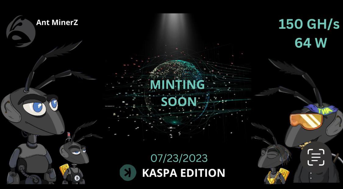 Wanna win $70 in @KaspaCurrency #KAS #KASPA $KAS?

First batch sold out in minutes!!
Next batch dropping tomorrow at 1pm EST! 
Don’t miss out!

How to enter 👇
- Follow <a href="/AntMinerzNFT/">Ant MinerZ NFT</a> &amp; <a href="/AceMinersNFT/">Ace Miners NFT - SOLD OUT</a> 
- Like &amp; RT
- Tag 3 frens 
- Tell us on why you want to mine $KASPA