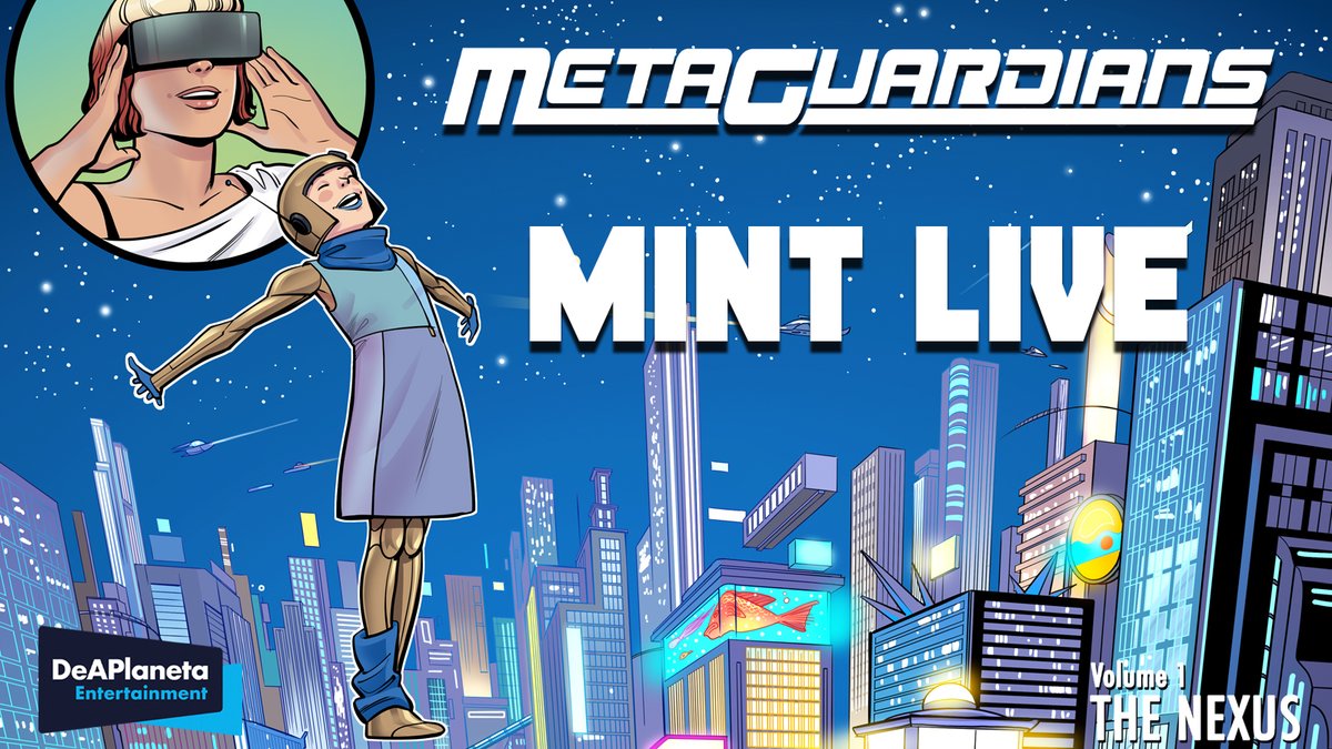 OUR MINT IS LIVE:

Get your comic here!

metaguardians.com/thenexus/mint 
opensea.io/collection/the…

#NFTs #Giveaway #NFTdrop