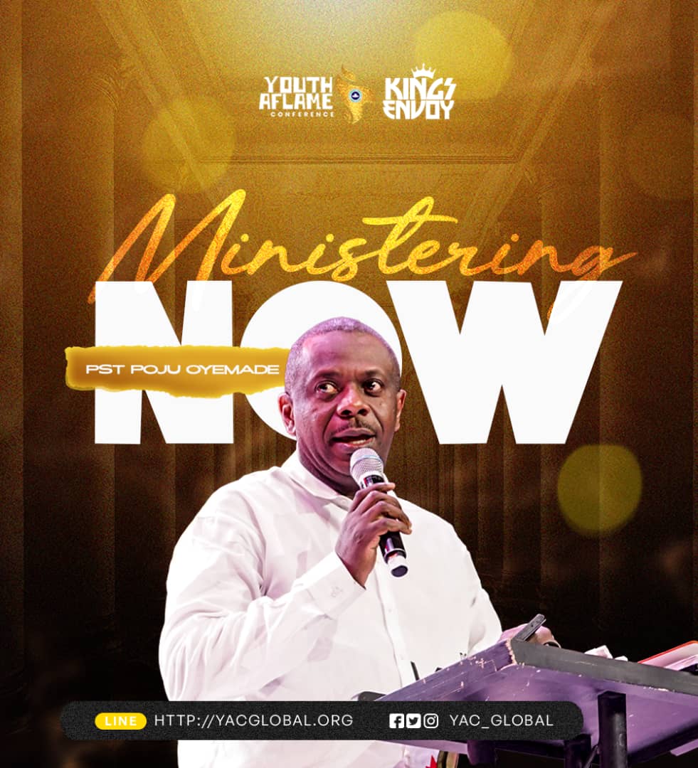 FlamingNetwork1's tweet photo. Now Ministering,
Pastor Poju Oyemade
#YAC2023 #thekingsenvoy #flamingnetwork https://t.co/3AOK6IvJin