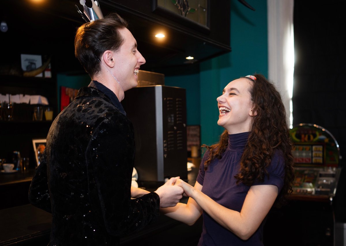 AmyLCameron's tweet photo. And it’s the final night of The Club! What a ride it’s been…

@LaurelsWhitley 
@HellcatTheatre 

📷 by Robert Carr https://t.co/HLcyriXybh