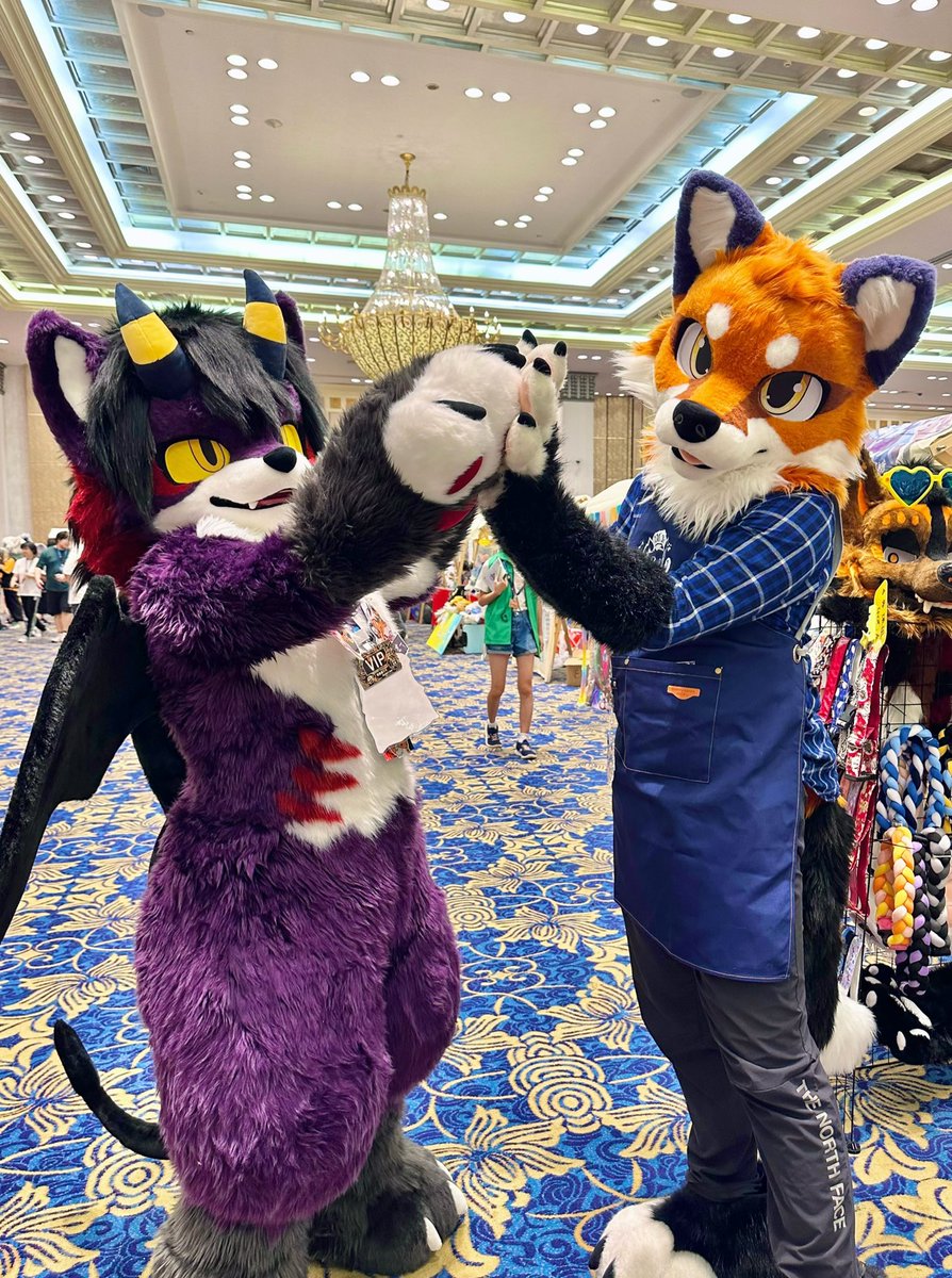 #FursuitFriday 补一个毛五
兽界的夜毛大聚会！
Fursuiters and fursuit made by <a href="/LaoyeFurward/">老夜毛闷太</a>