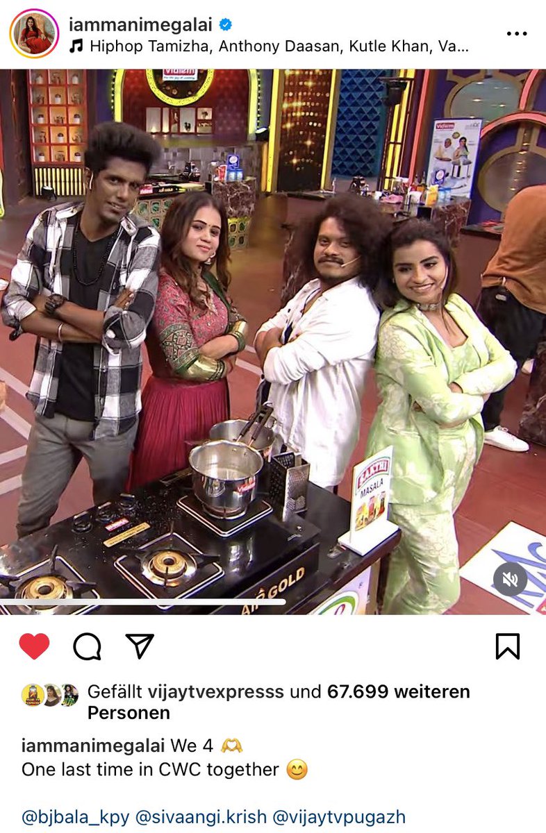 The Fab Four ♥️

In S1 all 4 of them were yearning for the big break. It was a show with an innovative idea & they made it an household name. Their input & creativity set the mood. This show gave them a platform & so many opportunities. This is an end of an era #CookWithComali4