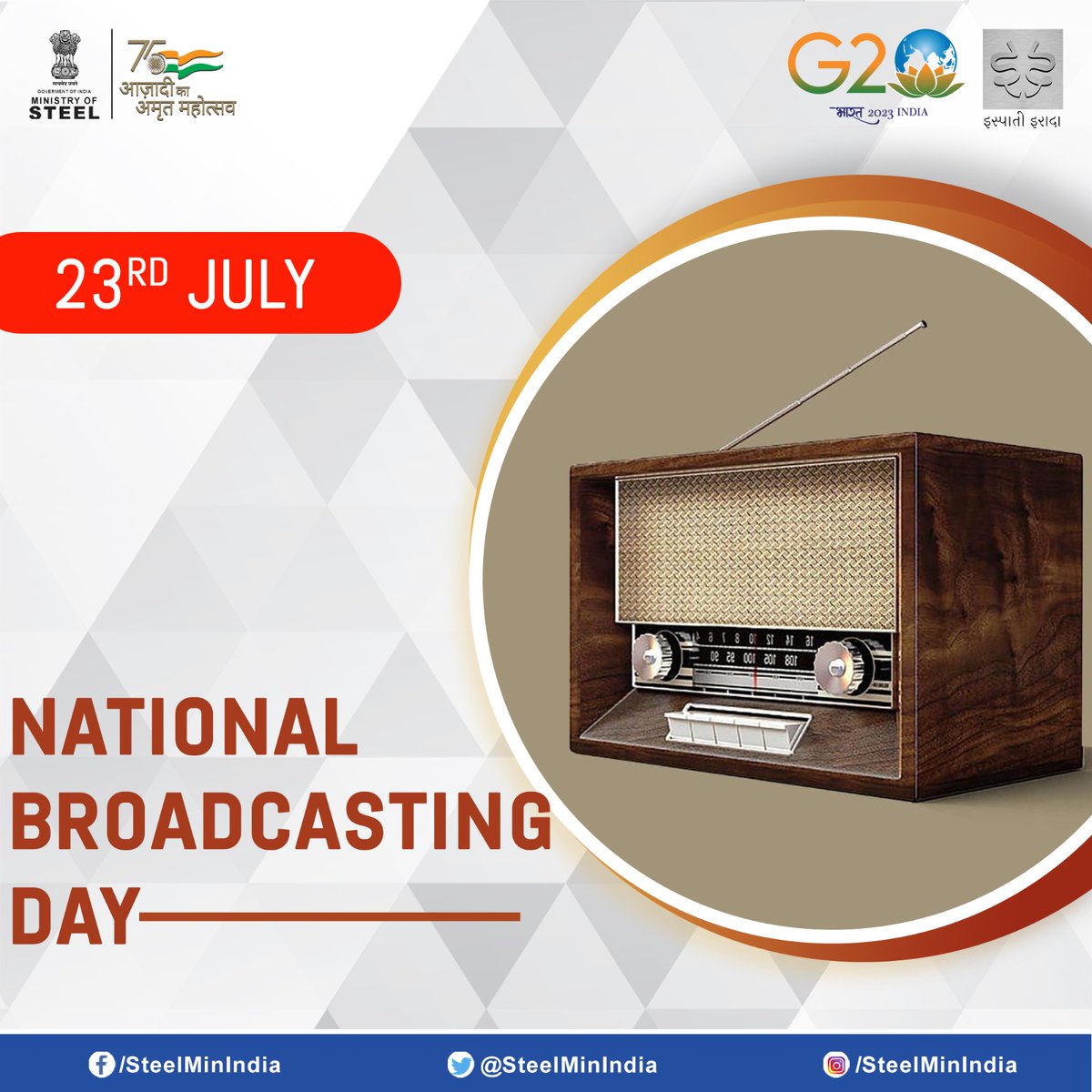 On #NationalBroadcastingDay, let's celebrate the power of broadcasting that connects us all, bridging gaps and bringing the world closer. From radio waves to digital streams, broadcasting has shaped our lives and shared countless stories. 📻📺📡

#ConnectingTheWorld