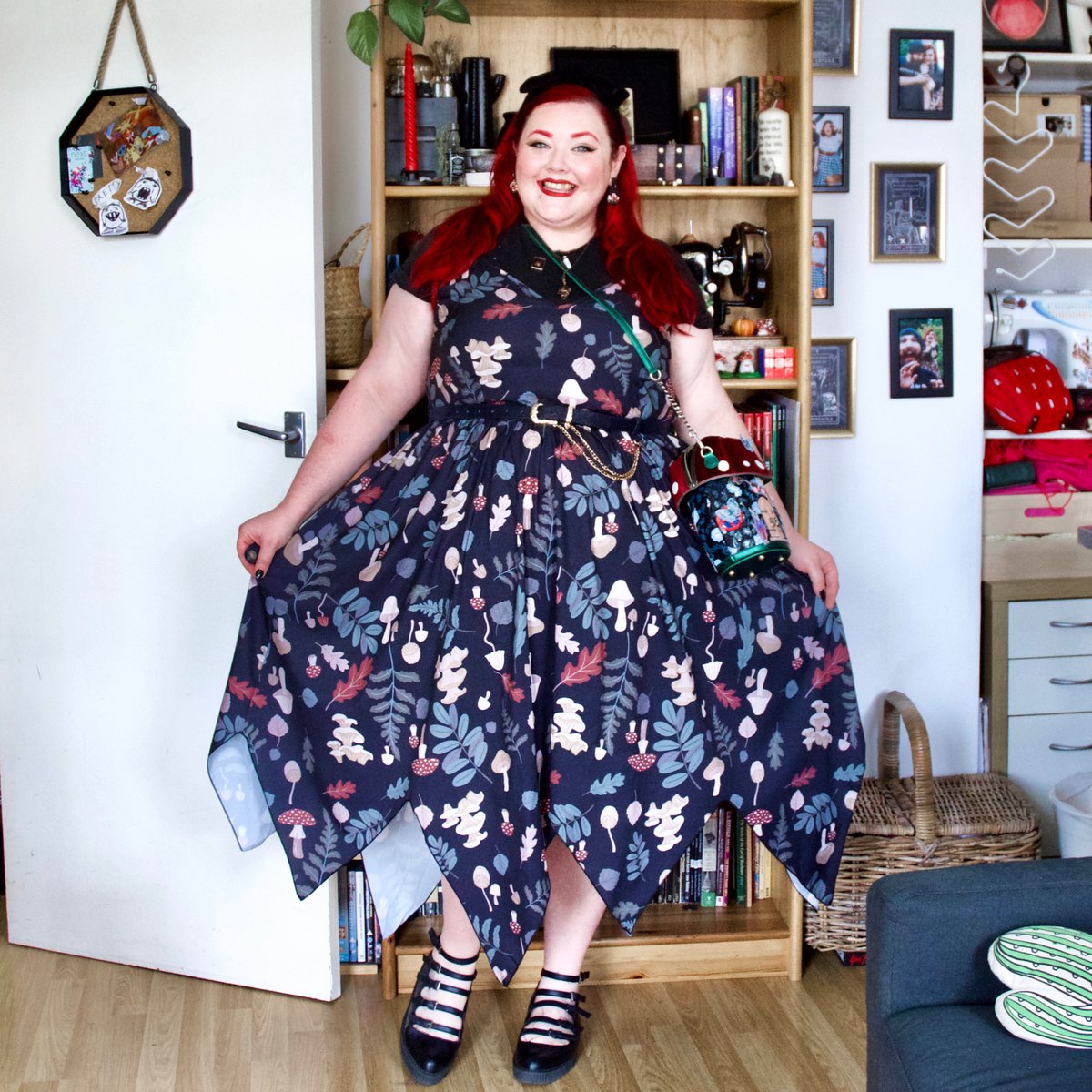 Everyone is wearing all pink and getting excited over the Barbie movie*, and I’m here just getting excited over MUSHROOM DRESS! 

*literally no hate, I’m jealous that you’re all seeing it right now!

Gifted dress from <a href="/sheinofficial/">Shein</a>
🔎 rz2304236285266205
Use code MELODYMAE