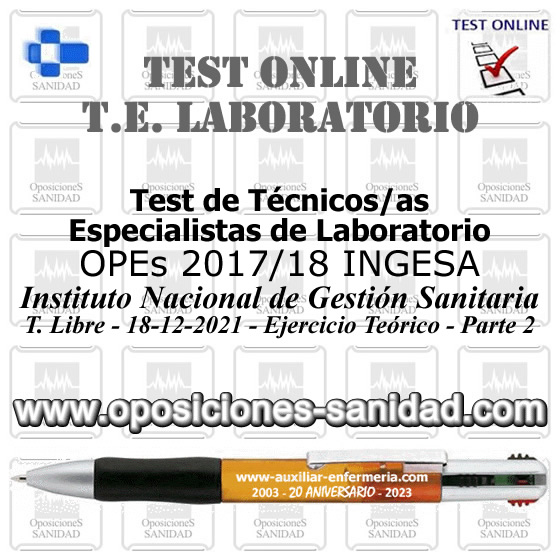 Nuevo Test Online de TÉCNICOS/AS ESPECIALISTAS DE LABORATORIO - Parte 2... F1pnZNvXwAAbXAg?format=jpg&name=small