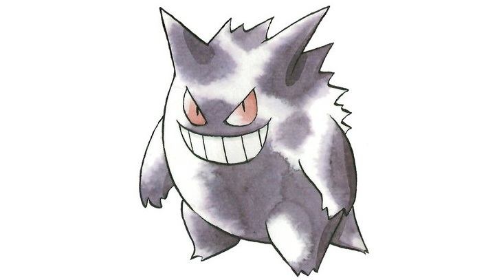 DrLavaYT's tweet photo. Beta Gengar:

With a beta sprite dating back to 1990, Gengar was among the earliest Pokemon ever created. What changed in development? Mostly his eyes, ears, teeth, and chonkiness.

1. Beta recreation by @RacieBeep 
2. Beta sprite, final sprite
3. Final artwork https://t.co/bDzPObQQAS