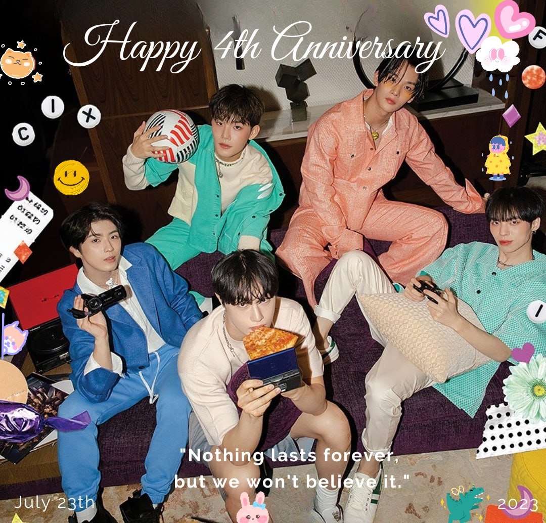 Dear CIX,

Time flies so fast, as we can't believe how much the boys we saw 4 years ago have grown up. We have spent our youth together &amp; we are looking forward to spending more years with CIX. 

HAPPY 4th ANNIVERSARY CIX

#CIX와_함께한_4년의_청춘
#FOUREVER_WITH_CIX