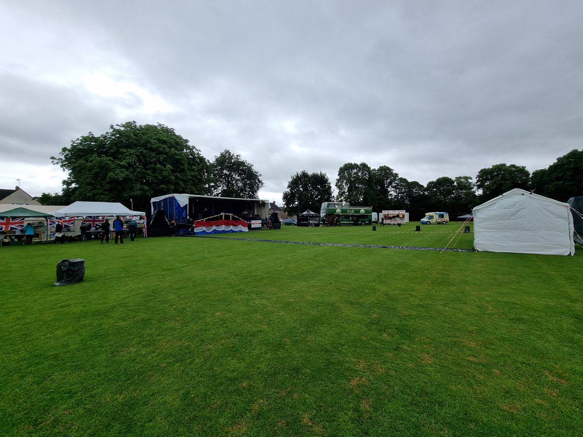 Brightening up at Bretforton proms! All set up and ready to go! Come and catch <a href="/Bretsilverband/">Bret Silver Band</a> and much, much more!