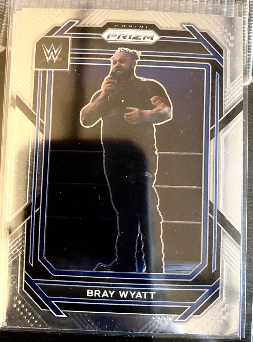 BrittanyKay5150's tweet photo. ‼️GIVEAWAY ANNOUNCEMENT‼️

I’ll be giving away a few prizes in the coming week. The first one starts with this 2023 @Windham6 Panini Prizm card. All you need to do to enter is comment “REVEL” and retweet this tweet to be entered. I will be picking the winner Tuesday 7/25/23 at Noon! Good luck everyone! #BrayWyatt