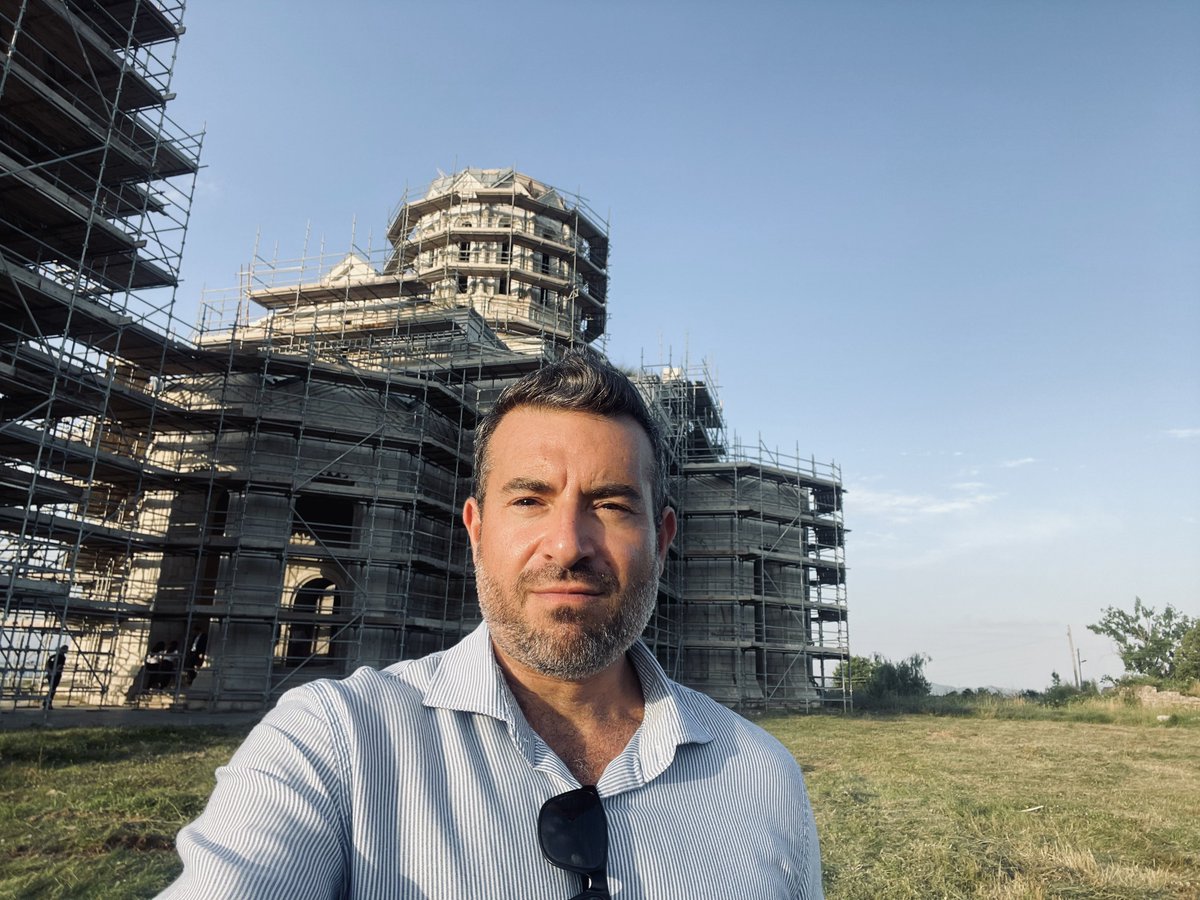 OS26's tweet image. A beautiful #Armenia-n church in #Shusha being rehabilitated by 🇦🇿 so that it can be fully functional for the Christian community of #Karabakh
