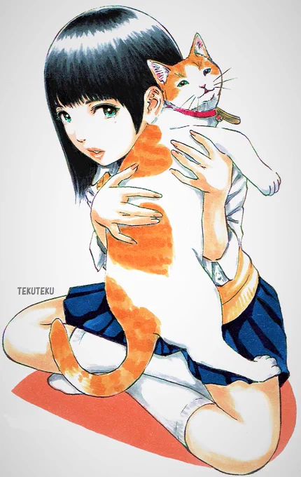 いいこともあるけどやなこともあるね  #自由律俳句  やなこともあるけどいいこともあるよ  #猫好き #illustration #オリジナルイラスト 