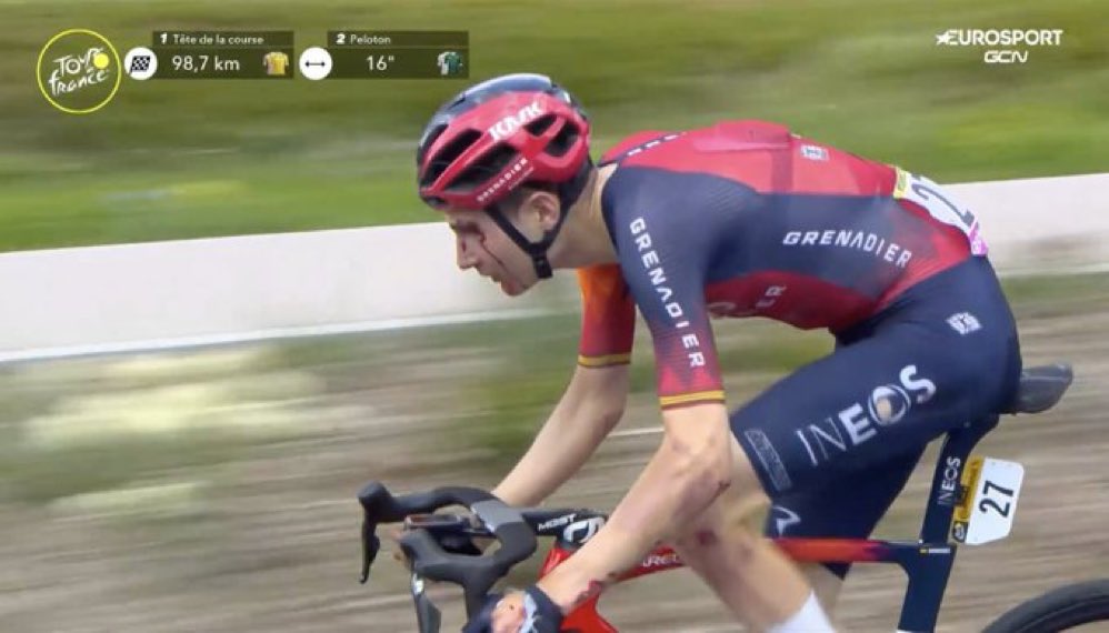 OutOfCycling's tweet photo. Round of applause for this legend who has kept himself in the top 5 looking like this. https://t.co/zYsjGgL6XK