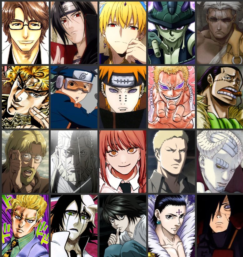 Who is your favourite anime antagonist of all time ? I want to know for some special purpose