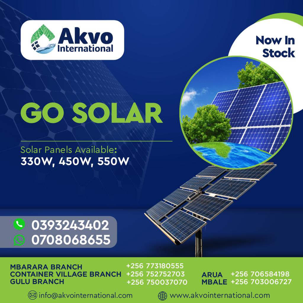 Akvointltd's tweet photo. Let nature pay your bills 🌅

Get yourself a solar power system from any of our branches country wide and harness the power of the sun. 

The sun ☀️remains an unchangeable and inexhaustible source of energy ⚡️: day after day, year after year, it is and will always be there. https://t.co/Ne1iOh8Yt6