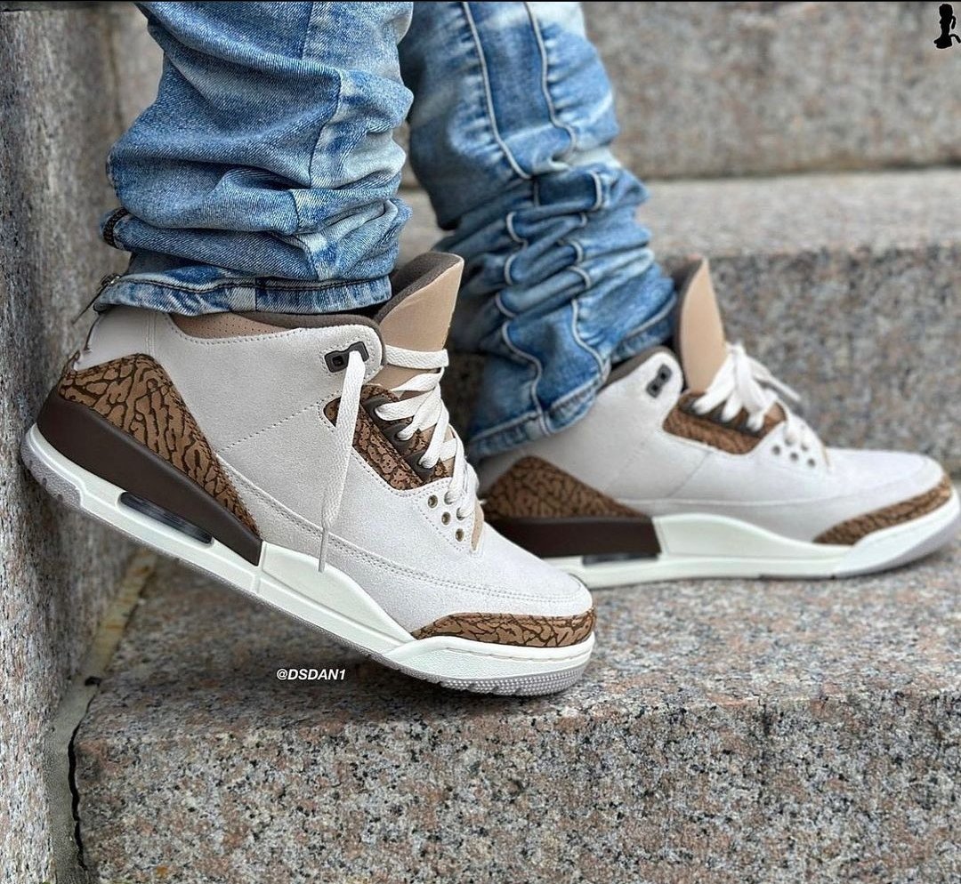 jordan 3 mocha on feet