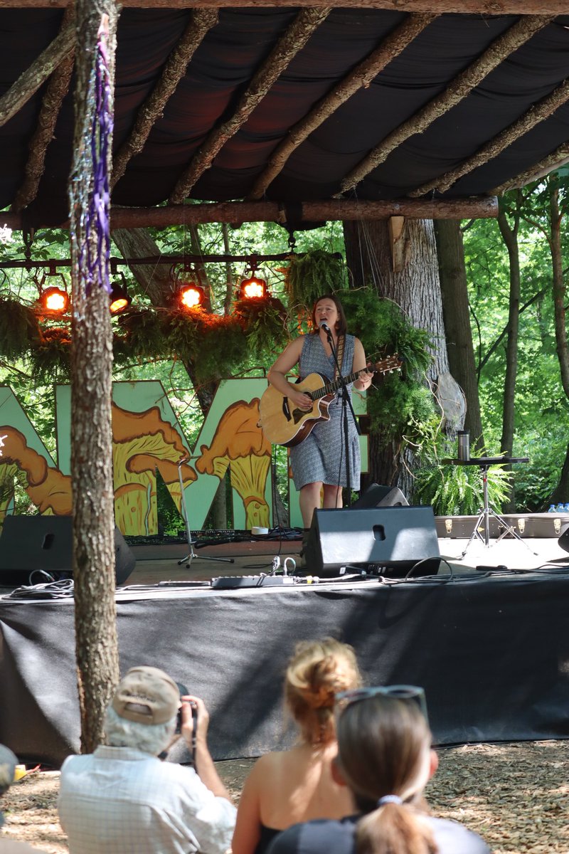 Megan Bee is opening day two of NMF with a beautifully simplistic acoustic set this gorgeous morning.