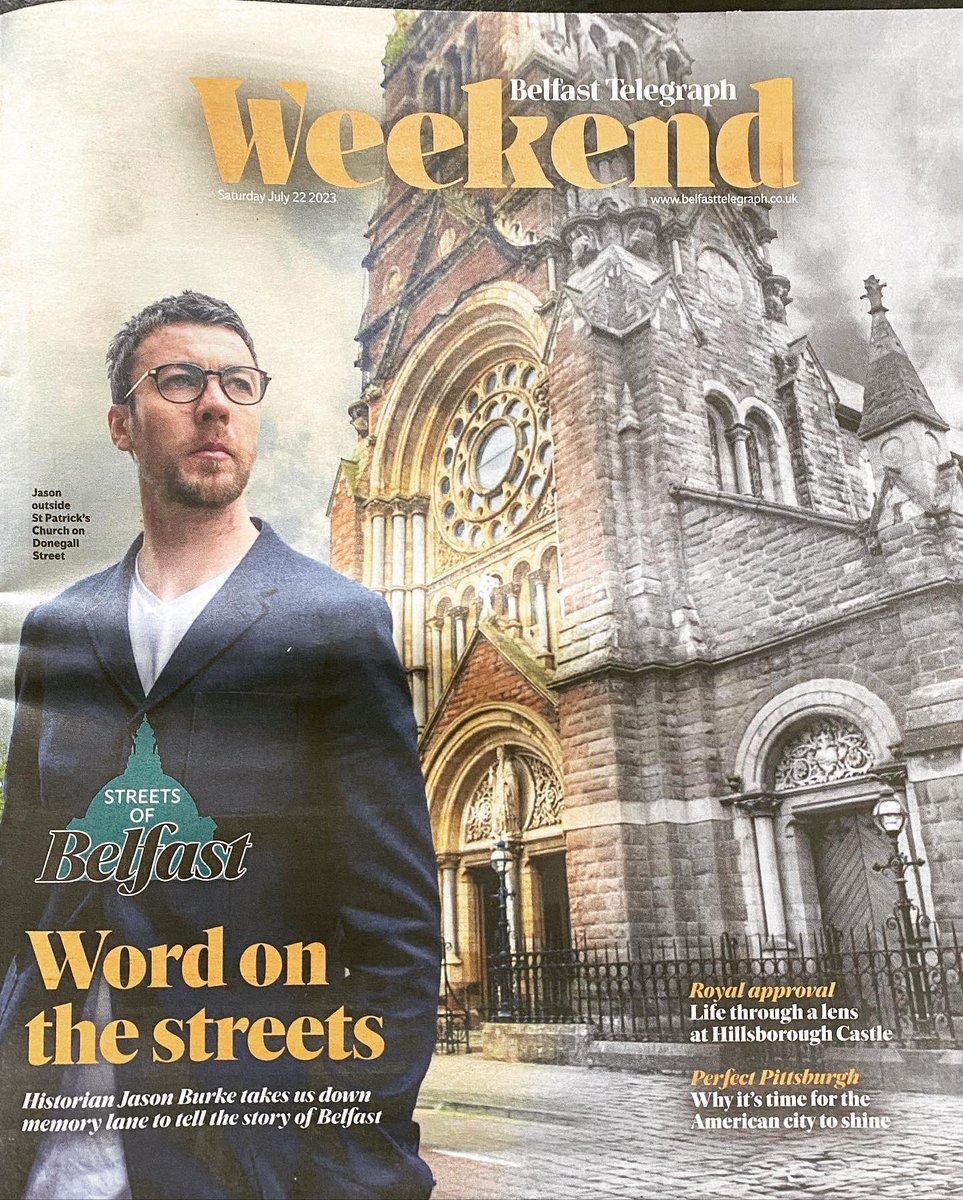 JasonBurke87's tweet photo. I’ve been sitting on this for a wee while now, but I’m really pleased to be working on a series of articles for the @BelTel exploring the history of Belfast through 10 of its streets! Part One is out today and it’s on Donegall Street. Podcast episode to follow 🎙️ https://t.co/2qByHzAwSH