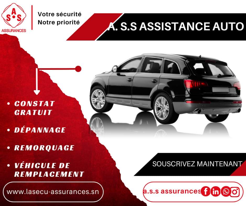 PapaMapate's tweet photo. ASSUREZ VOTRE AUTO À LA COMPAGNIE ASSURANCES LA SÉCURITÉ SÉNÉGALAISE (A.S.S)!
#AssAssurances #ASS #Assurance #AssuranceAuto #Promobile #Promobilesenegal #OrangeMoney #WAVE #Orange #Senegal https://t.co/IfX0LWNb9C