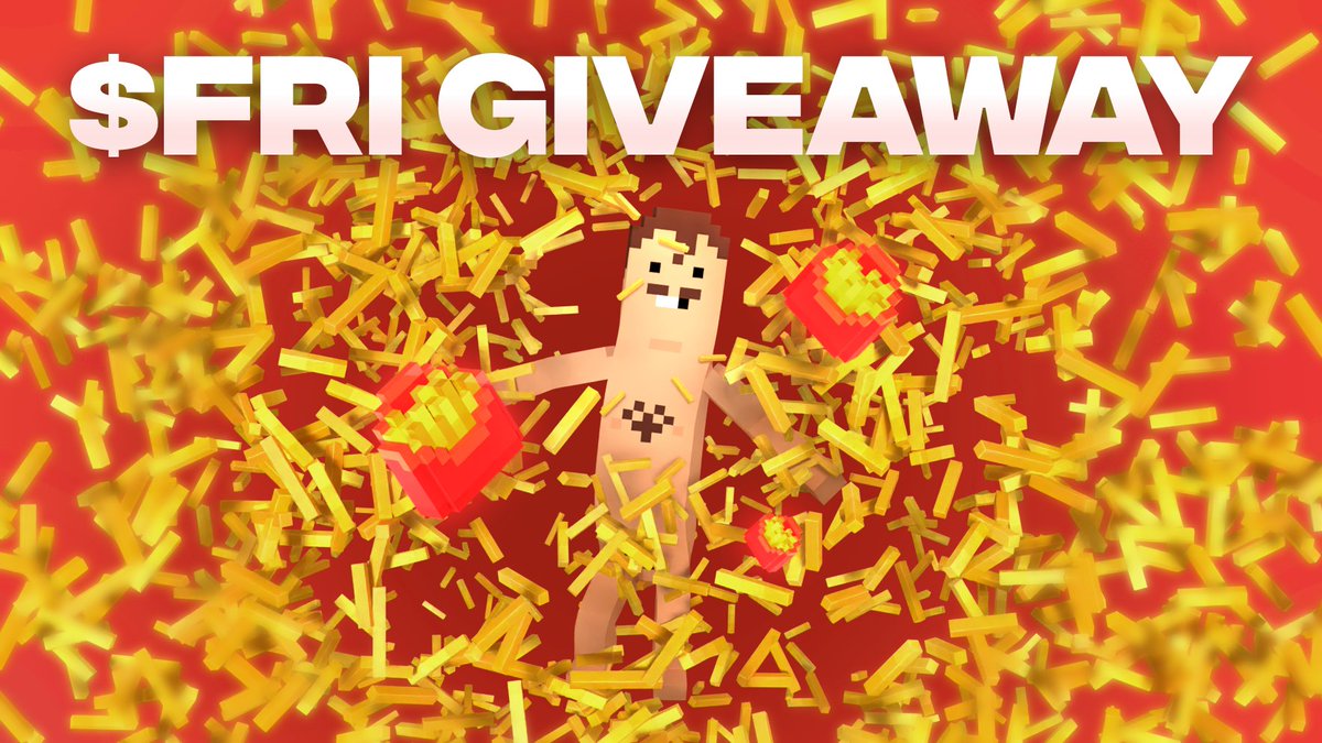 🍟 The Great #FRI Giveaway 🍟

Wanna win 1200 $FRI? 👀 No doubt! 🥳

Complete simple tasks 👉 get a bunch of FRI 👉 visit our Shop 👉 FLEX! ✨

🔷 The crunchiest Giveaway is here ➡️ gleam.io/VPq5N/-the-gre…