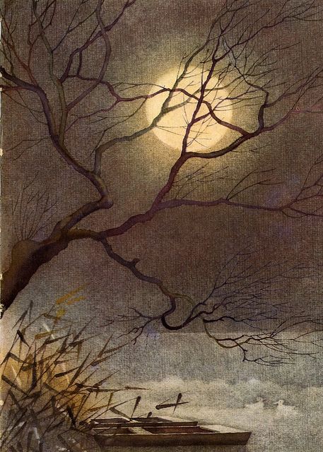 'The brawling of a sparrow in the eaves,
The brilliant moon and all the milky sky,
And all that famous harmony of leaves,
Had blotted out man's image and his cry.'
(--WB Yeats, from 'The Sorrow of Love')
#BookWormSat  #ofdarkandmacabre #InternationalMoonDay
🎨 František Halas