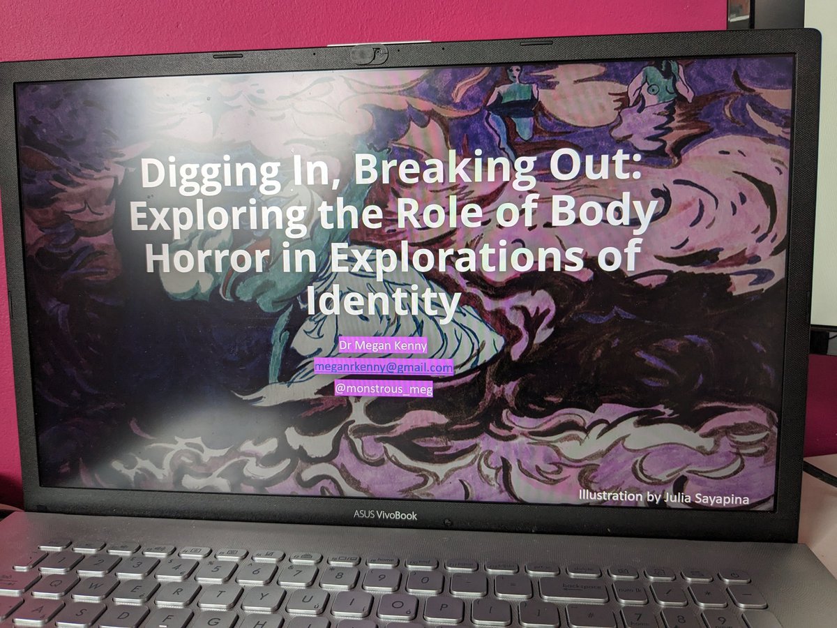 About to be in the hot (pink) seat at Fear 2000 giving my presentation on the significance of body horror.
.
.
.
.
#fear2000 #womeninhorror #bodyhorrorisforlovers #onlineconference
